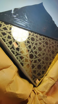 hot sell Gold Mirror stainless steel etched sheet decoration plate