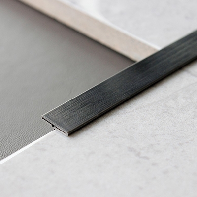 3048mm Stainless Steel Effect Tile Trim 304 Stainless Steel T Tile Strip