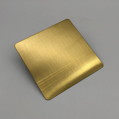 Champagne Gold Hairline Stainless Steel Sheet