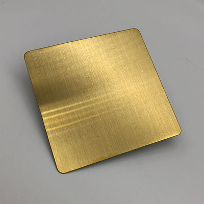 Champagne Gold Hairline Stainless Steel Sheet