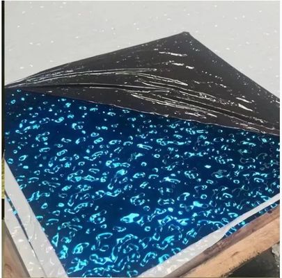 Good price 0.65mm Thickness PVD Color Coated Water Ripple Stainless Steel Sheet in 1219x2438mm Size for Interior and Architectural Design online