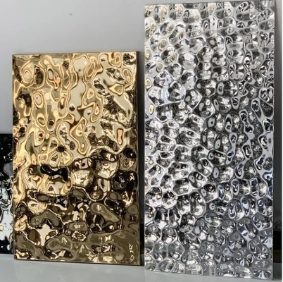 Silver/Gold/ Water Ripple Stainless Steel Sheet for Various Color Options