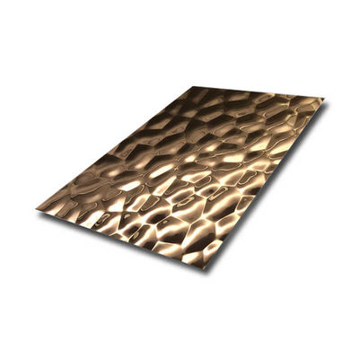 Convex Hammer Textured 304 201 Stainless Steel Embossed Sheet with 0.85mm Thickness for Decorative Wall and Ceiling