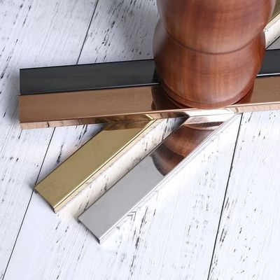 U Profile 304 Stainless Steel Corner Tile Trim with Mirror/NO.4/Hairline Surface in 10FT Length