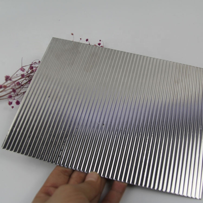 Stripes Pattern Embossed Stainless Steel Sheet Metal Plate