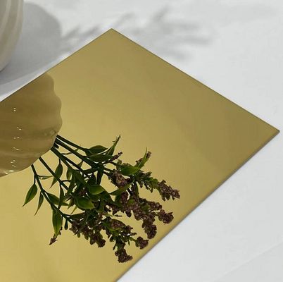 Good price PVD Coating Gold Mirror Finish 304 Grade Coloured Stainless Steel Sheet Decoration Plate online