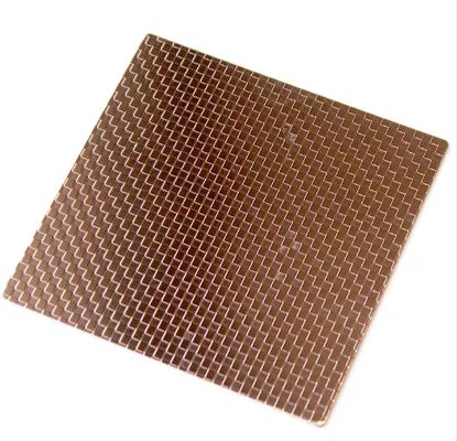 Rose Gold Mirror Embossed Stainless Steel Sheet Grade 201 with 0.85mm Thickness for Decorative Use