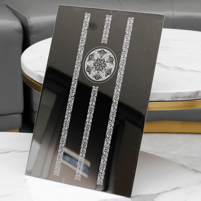 Super Mirror 201 304 Etching Stainless Steel Plate