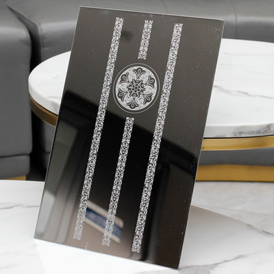 Good price Super Mirror Finish 304 Grade Etched Stainless Steel Sheet in 1219x3048mm Size for Decorative Applications online