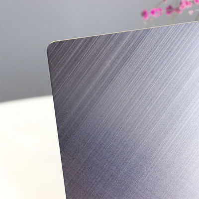 Grey Cross Hairline Stainless Steel Sheet Four Feet Metal Plate
