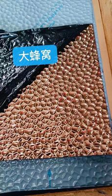 Good price Honeycomb Design Stamped PVD Color Coated Stainless Steel Sheet 304 Grade 1219x2438mm online