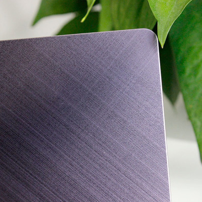 PVD Violet Cross Hairline Stainless Steel Sheet Decorative Sheet