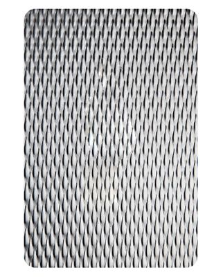 Silver Mirror Finish Grade 201 Embossed Stainless Steel Sheet 0.85mm Thickness for Wall Decoration
