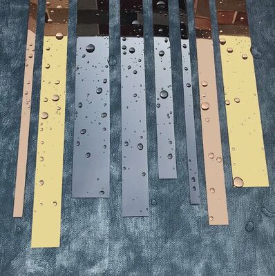 Self-Adhesive Stainless Steel Trim, Flexible Metal Edge Wall Decoration