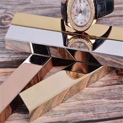 Customized Size 304 Stainless Steel U Shape Tile Trim with Mirror Surface