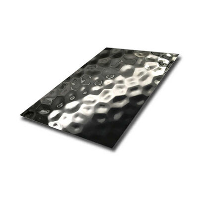 PVD Black Color Hammer Stamped 304 Stainless Steel Decorative Plate for Elegant Wall Cladding