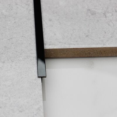 PVD Black Mirror 10 Feet Stainless Steel Edge Trim 304 Shape