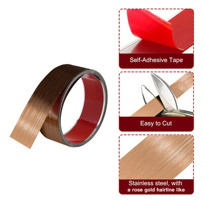 Durable Edge Protection，Self-Adhesive PVD Stainless Steel Tile Trim