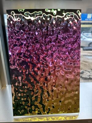 0.65mm Thickness Silver Mirror Finish PVD Stainless Steel Sheet for Ceiling and Wall Decoration