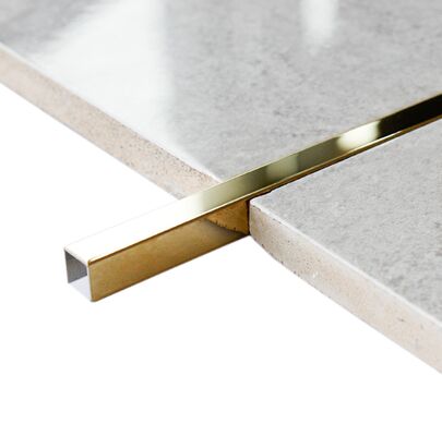 Premium Mirror Titanium Gold Stainless Steel U Channel Trim For Luxury Decor.