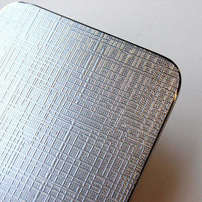 304 Stainless Steel Embossed Sheet with Slit Edge and 0.85mm Thickness for Decorative Applications