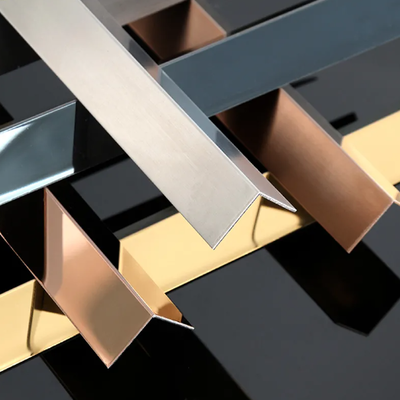 304 Stainless Steel L Angle Trim Metal Edge Guard for Wall Tile Corner