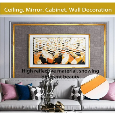 Super Thin Self-Adhesive Stainless Steel Trim Strip with Multiple Colors for Wall & Furniture Decor