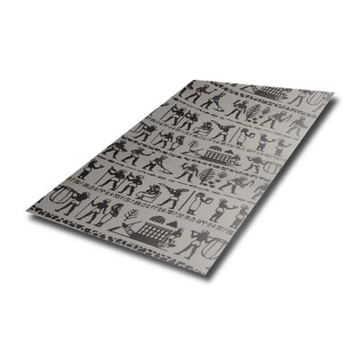 Egyptian-Pattern Grade 304 Stainless Steel Elevator Sheet in 1219x3048mm Size for Decorative Applications