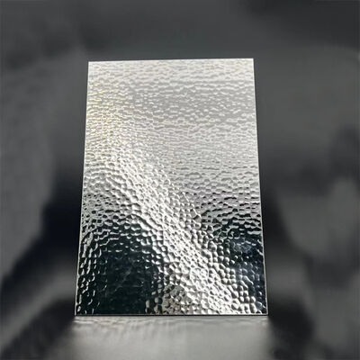 Handmade Hammer Texture 304 Stainless Steel Sheet with Double PVC Film for Decorative Use