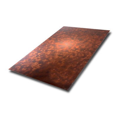 Fierce Flames Pattern Effect Antique Stainless Steel Sheet For Interior Ss Plate