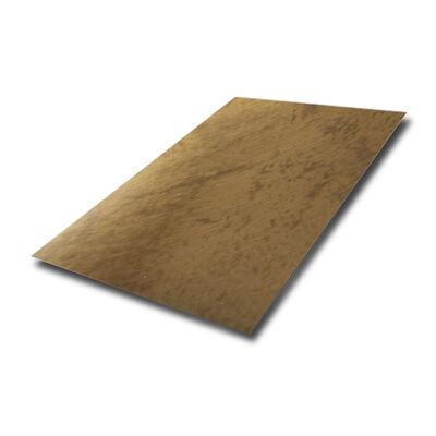Good price Antique Brass Metal Sheet Four Feet Cross Brushed Bronze Color Coated Decorative Stainless Steel Sheet online
