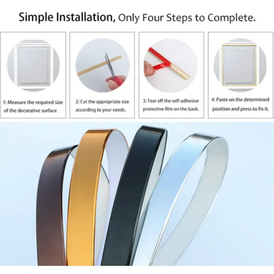 Peel and Stick Stainless Steel Metallic Contact Paper Roll for Kitchen & Appliance Upgrade