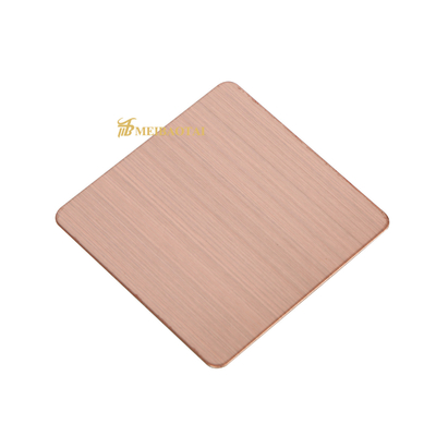 Antifingerprint Stainless Steel Sheet Hairline Finish PVD Coated