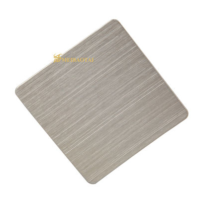 Good price 0.55mm Thickness Grey Hairline Stainless Steel Sheet with POSCO Material for Kitchen Applications online