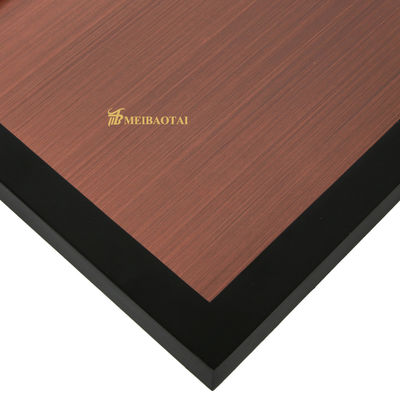 Bronze Hairline Stainless Steel Sheet with 7c PVC Film and JIS Standard for Decorative Wall Panels