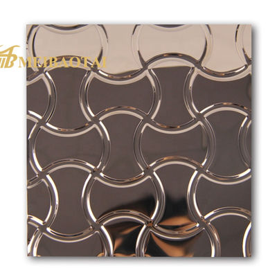 Good price Mirror Polished Diamond Embossed Stainless Steel Sheet with 0.65mm Thickness for Decorative Applications online