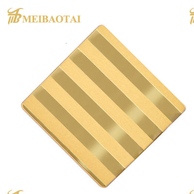 Good price PVD Golden Mirror 304 Stainless Steel Sheet with 1.15mm Thickness for Wall and Door Decoration online