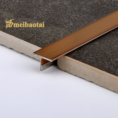 Antique Copper 10mm Stainless Steel Tile Trim with Hairline Finish for Corner Protection