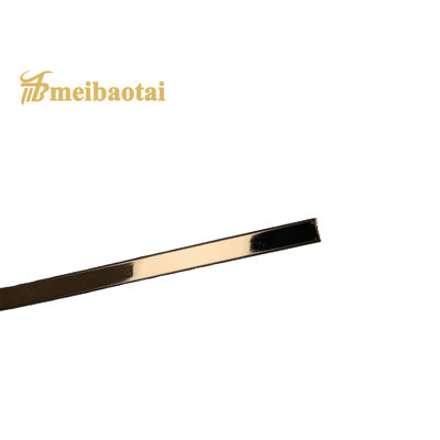 Rose Color Coated 8mm Stainless Steel Tile Trim EN Standard for Corner Protection