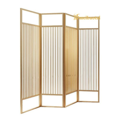 201 Stainless Steel Room Divider with PVD Brass Treatment and Customized Size for Living Room