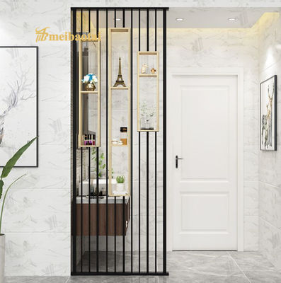 Good price PVD Black Coated Grade 201 Stainless Steel Room Divider with Customized Size for Home and Hotel online