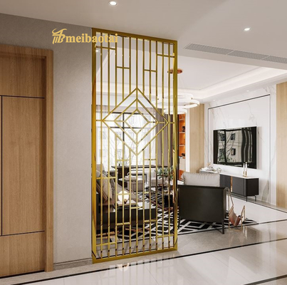 304 Stainless Steel Room Divider , 3048mm Metal Partition For Living Room