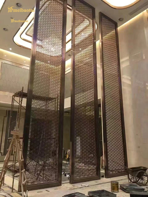 8mm 201 Stainless Steel Partition Room Divider Decorative Screen Panels