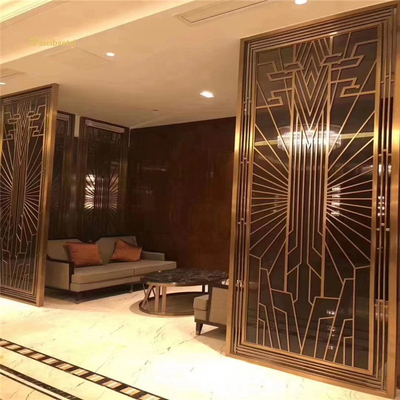 8mm 201 Stainless Steel Partition Room Divider Decorative Screen Panels