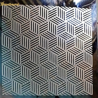 0.65mm Thick 304 Stainless Steel Etched Sheet with 1219x2438mm Size for Decorative Applications