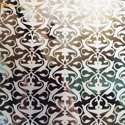 Good price Mirror Etched 304 Grade Stainless Steel Sheet 0.55mm Thickness Decorative Plate online