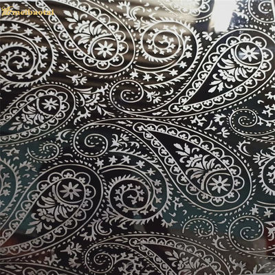 Good price 304 Grade Etched Stainless Steel Sheet with PVC Film Coated 1219x2438mm Size for Decorative Use online