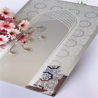 Good price 8ft Length Grade 304 Etched Stainless Steel Sheet 1.0mm Thickness for Elevator Decoration online