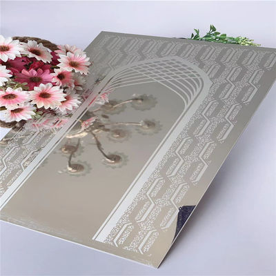 Good price Grade 304 Mirror Etched Stainless Steel Sheet 1219x2438mm for Elevator Decoration Plate online