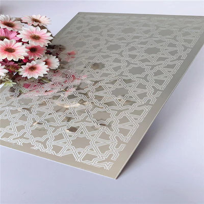 Good price 4*8FT Mirror Finish Customized Etched Stainless Steel Sheet for Elevator Decoration online